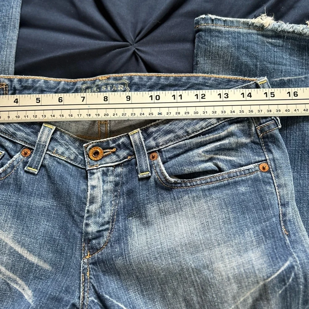 Big Star Low-Rise Boot Flare Women’s Tall Distressed Bootcut Jeans Sz 28 Long